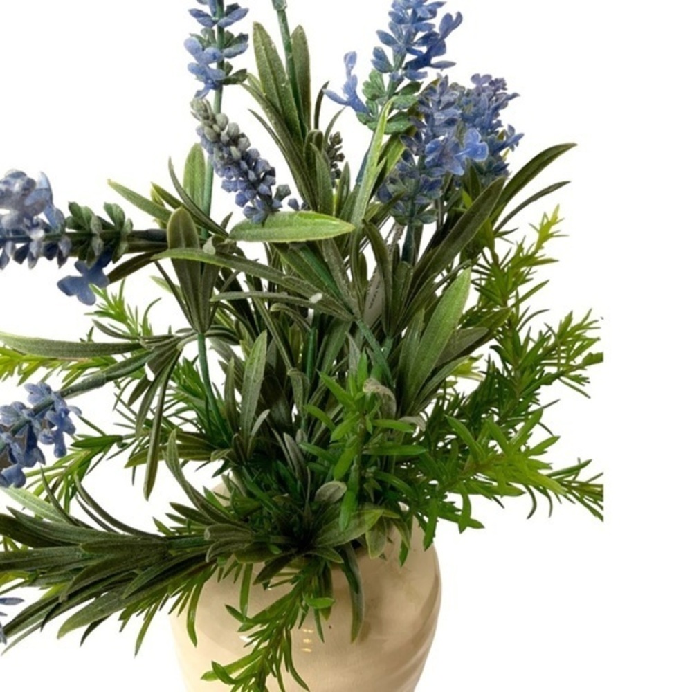 Michaels faux lavender plant and vase